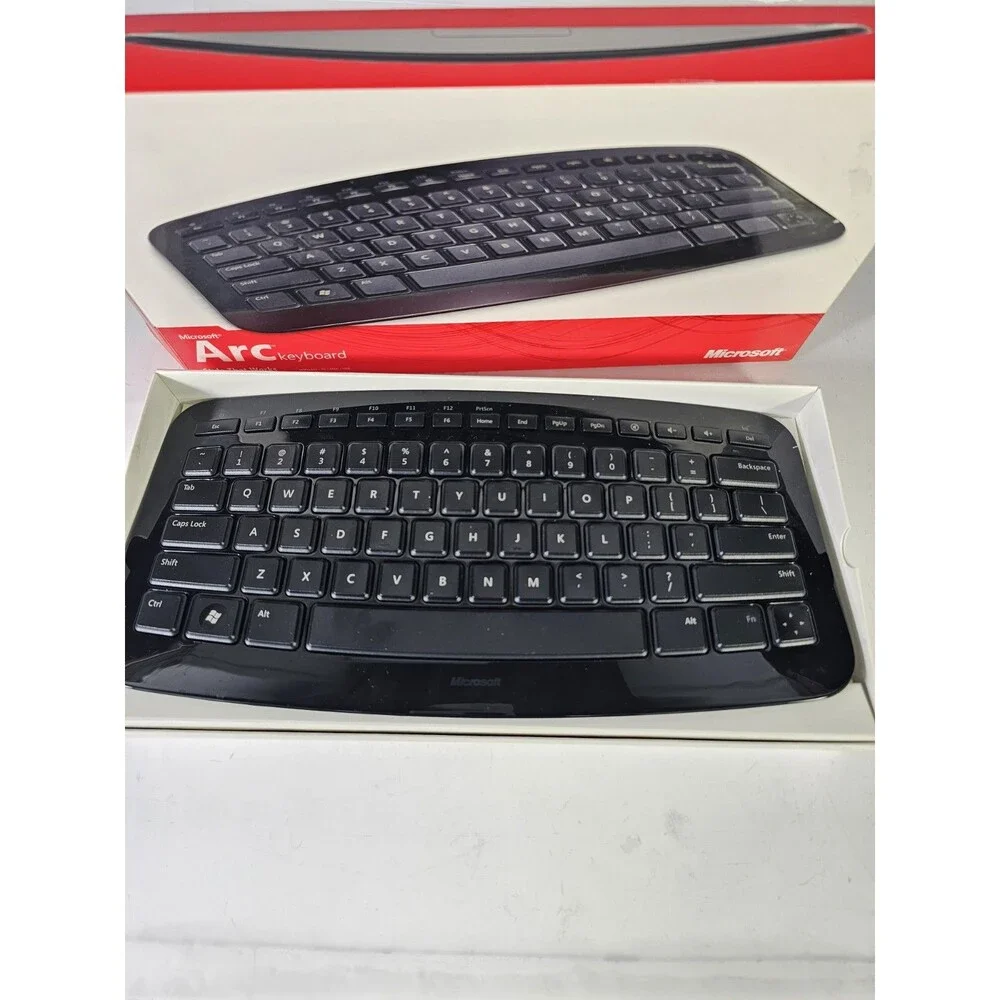 Microsoft Arc Wireless Keyboard Model 1392 Black (No USB Connector/Dongle)